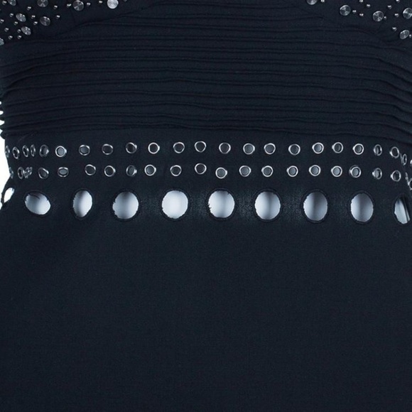 CATHERINE MALANDRINO Embellished Wool Dress Size: M | US 8 - Picture 8 of 10